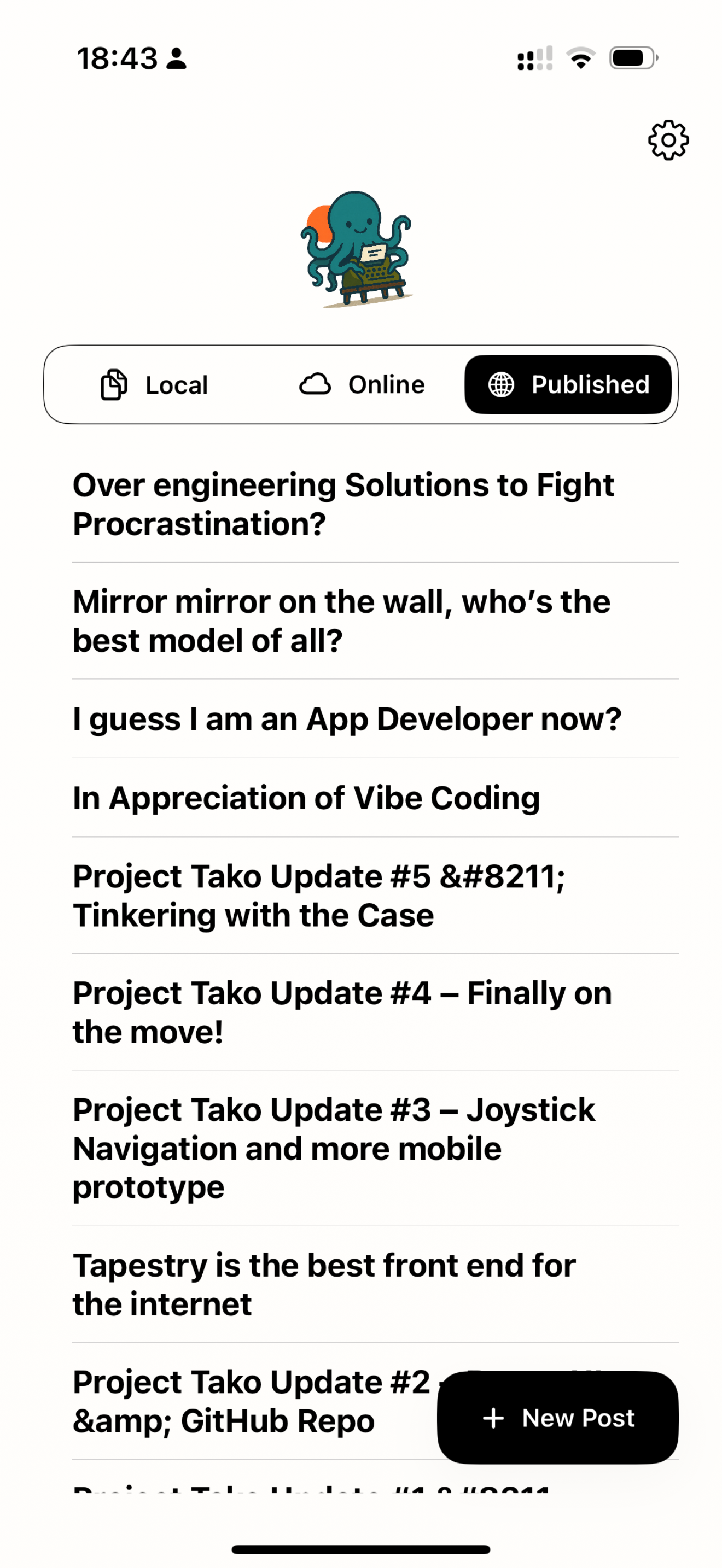 Note Tako app screenshot